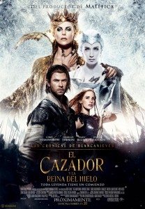 CinemaNet Las crónicas de Blancanieves la leyenda del cazador Chastain Hemsworth emily Blunt Theron charlize