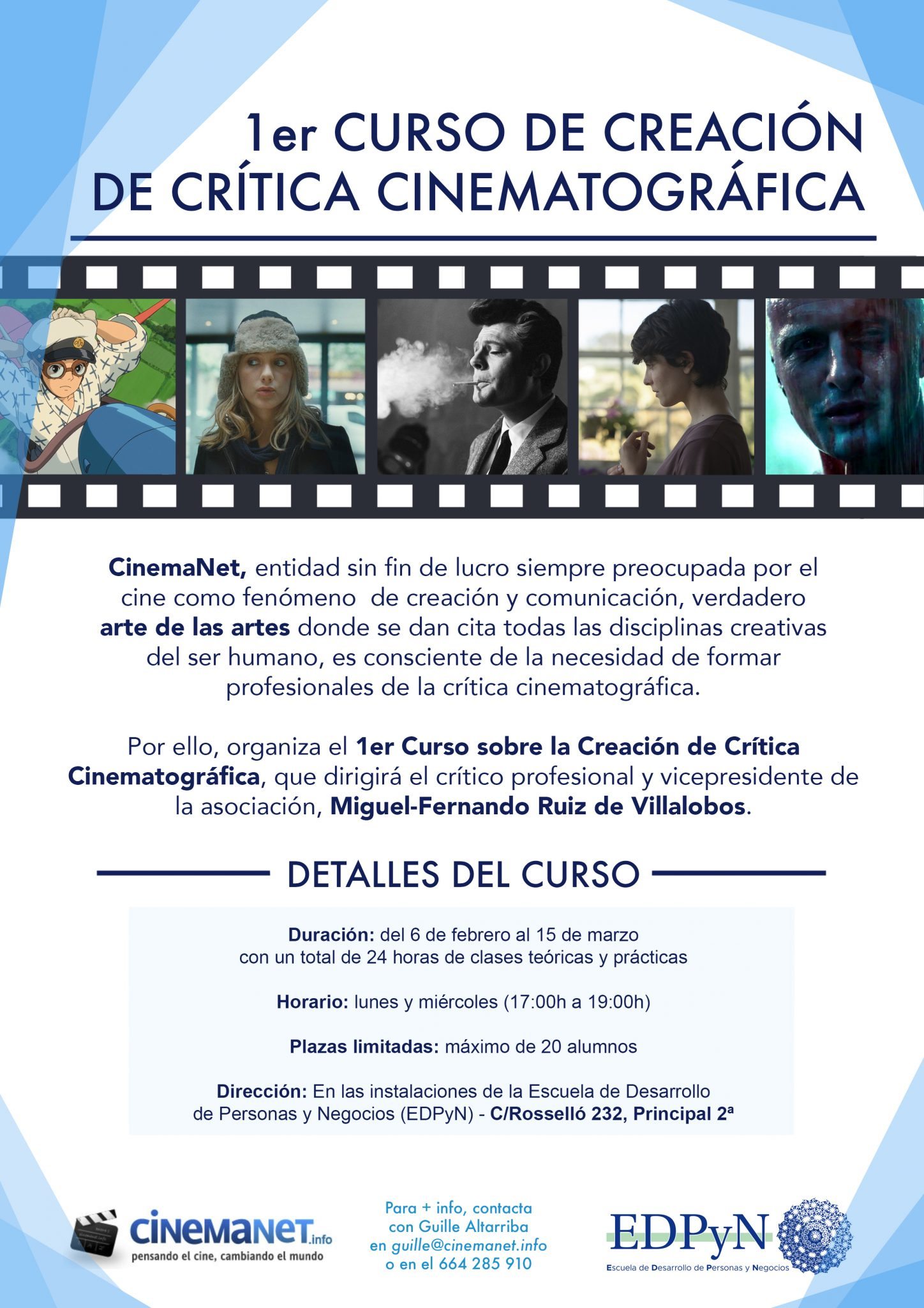 CinemaNet Curso de Crítica Cine Villalobos EDPyN